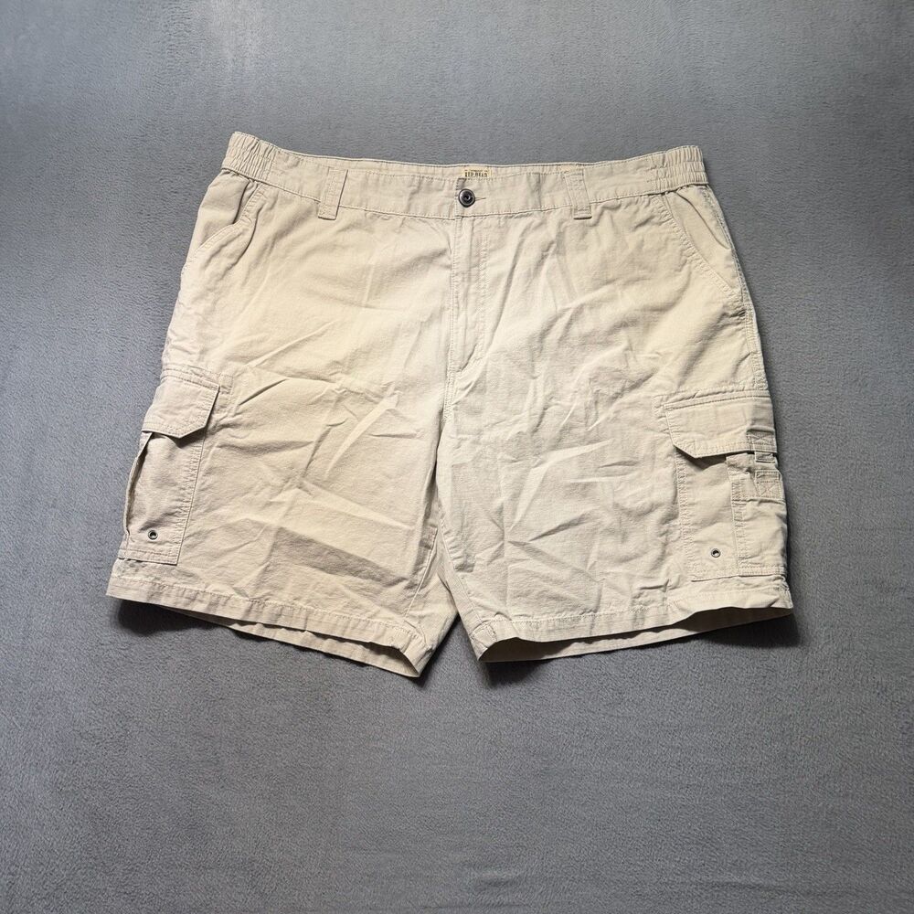 RedHead Brand Co Mens Size 46 Cargo Shorts Khaki Beige Flat Front Utility